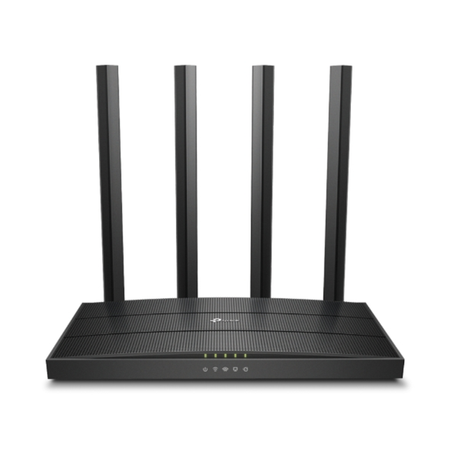 راوترTP-Link Archer C6 AC1200  لاسكلي  بسرعة AC1200 مزدوج النطاق مع دعم مدخلات ومخرجات متعددة ومنافذ جيجابت