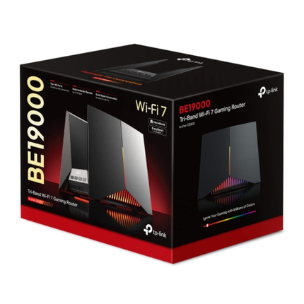 راوتر الألعاب تي بي لينك Archer GE800 بتقنية Wi-Fi 7 - سرعة 19 جيجابت، منافذ 10G مزدوجة، وتسريع ألعاب مخصص
