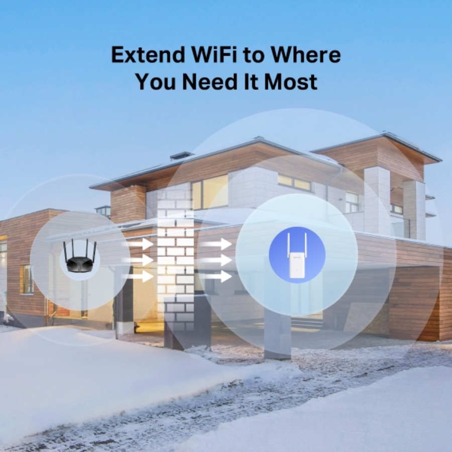 Mercusys ME80X AX3000 Dual-Band Wi-Fi 6 Range Extender - 3000 Mbps speeds, 160 MHz Bandwidth, and Gigabit Ethernet Port Mercusys ME80X AX3000 Dual-Band Wi-Fi 6 Range Extender - 3000 Mbps speeds, 160 MHz Bandwidth, and Gigabit Ethernet Port