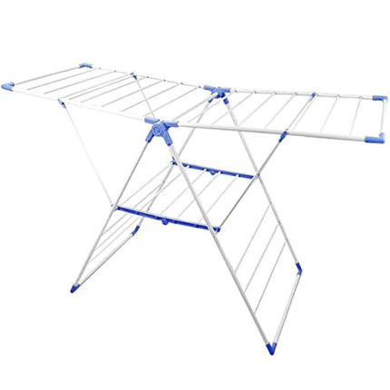 Delcasa DC1391 Folding Metal Clothes Dryer - Heavy-Duty Indoor/Outdoor Drying Rack, Sturdy Steel Frame, and Compact Foldable Design