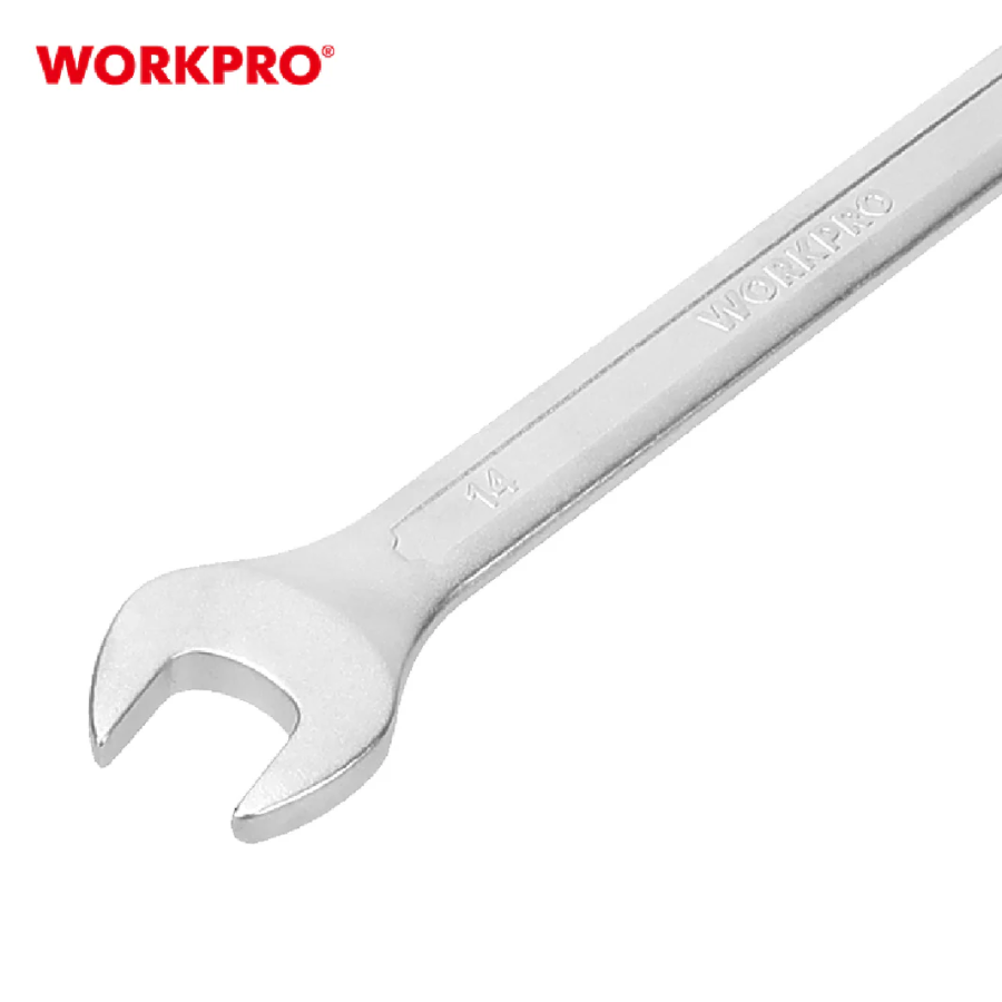 مفتاح شق-رنق وورك برو (Workpro) مقاس 14 ملم - موديل W073306، فولاذ كروم فاناديوم معالج حرارياً مفتاح شق-رنق وورك برو (Workpro) مقاس 14 ملم - موديل W073306، فولاذ كروم فاناديوم معالج حرارياً