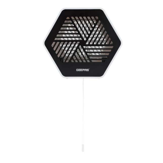 صاعق حشرات كهربائي Geepas GBK1151 بقدرة 30 واط - مصباحين UV بقوة 15 واط، حماية بدون مواد كيميائية، وهيكل ألمنيوم متين
