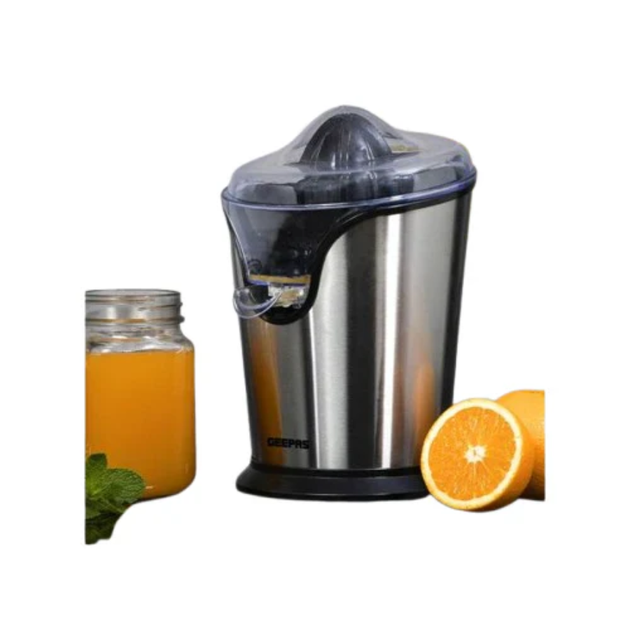 Geepas GCJ46013UK Electric Citrus Juicer - High-Efficiency Extraction, Stainless Steel Filter, and Anti-Drip Spout Geepas GCJ46013UK Electric Citrus Juicer - High-Efficiency Extraction, Stainless Steel Filter, and Anti-Drip Spout