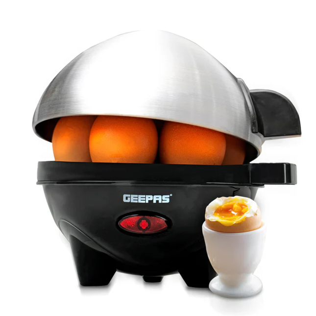 Geepas GEB63032UK Electric Egg Boiler - 7 Eggs Capacity, Auto-Shut Off Function, and Stainless Steel Housing