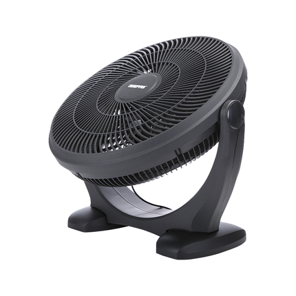 Geepas GF21138 18-Inch Box Fan - Powerful 5-Blade Design, 3 Speed Settings, and Rotating Safety Grill