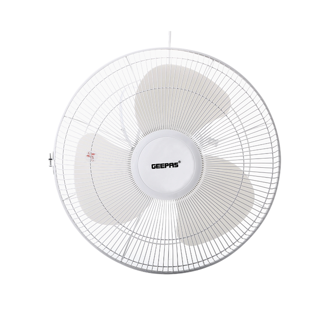 مروحة أوربت سقفية Geepas GF9607 قياس 16 إنش - دوران بزاوية 360 درجة، 3 سرعات، وتشغيل هادئ للغاية