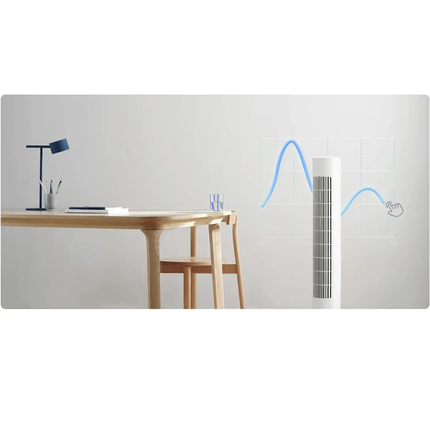 Xiaomi Smart Tower Fan 2 - Natural Breeze Simulation, Smart App Control, and 150° Ultra-Wide Oscillation