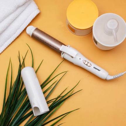 Geepas GH8686 2-in-1 Hair Curling Iron 40W - Wet & Dry Use, Ceramic Coating, and Professional Styling Design