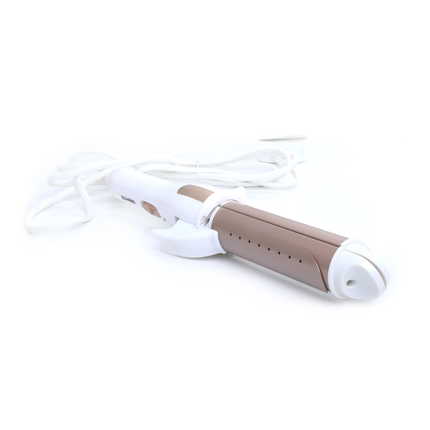 Geepas GH8686 2-in-1 Hair Curling Iron 40W - Wet & Dry Use, Ceramic Coating, and Professional Styling Design
