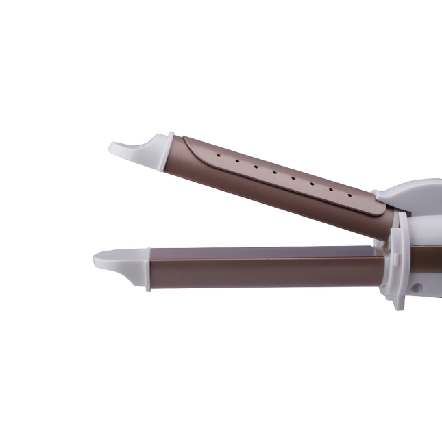 مكواة تجعيد الشعر Geepas GH8686 بقوة 40 واط - 2 في 1 للشعر الجاف والمبلل، طلاء سيراميك، وتصميم احترافي للتمويج