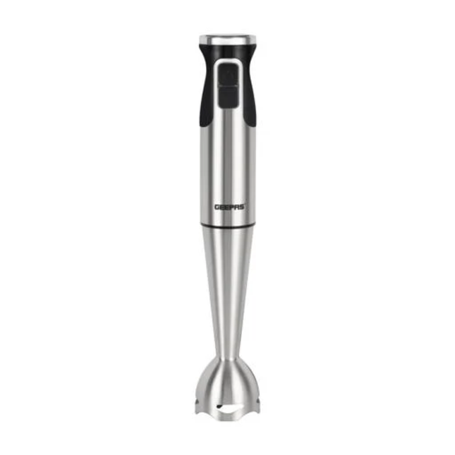 Geepas GHB5468 Hand Blender 800W - Stainless Steel Body, 2 Speed Control, and Durable Sharp Blades