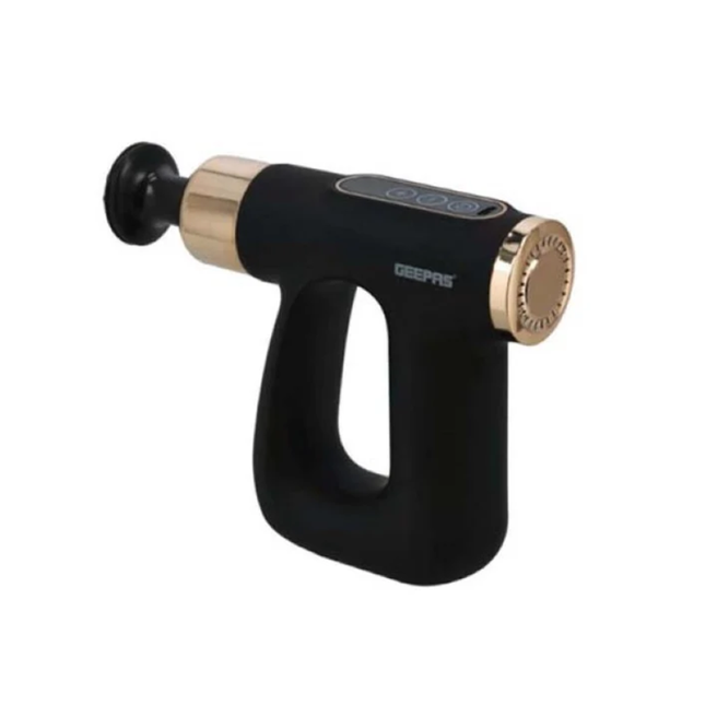 Geepas Handheld Body Massager - Portable with Multiple Massage Heads & Variable Speed