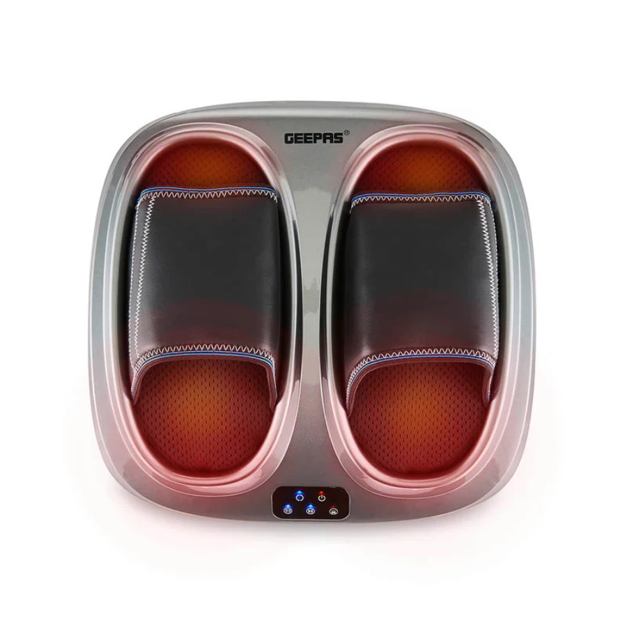 Geepas 4-in-1 Foot Massager - 3 Kneading Speeds, Heating Function & Digital Control