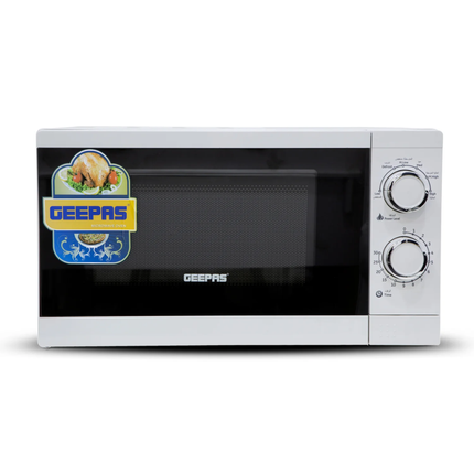 Geepas 20L Microwave Oven - 700W Power with 6 Power Levels & Defrost Function