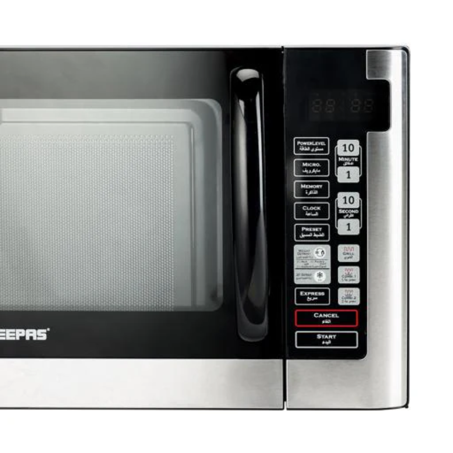 Geepas Digital Microwave Oven - 40L Capacity, 1500W Power with Smart Programs & Child Safety Lock Geepas Digital Microwave Oven - 40L Capacity, 1500W Power with Smart Programs & Child Safety Lock