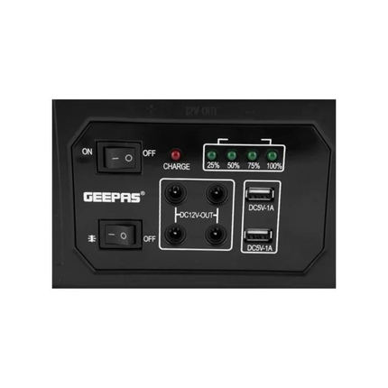 Geepas Power Caster - Surge Protection Extension Socket with Individual Switches & Fire-Retardant Design