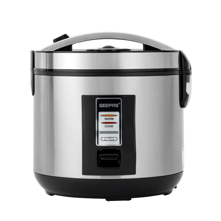 Geepas Automatic Rice Cooker - 1.8L Capacity, 700W Power with Keep Warm Function & Durable Non-Stick Inner Pot