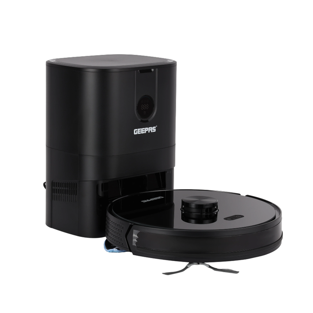 Geepas Smart Robot Vacuum Cleaner GRVC19058 - Tuya App Control, Powerful Suction, Smart Navigation with Mopping Function & Auto-Charge