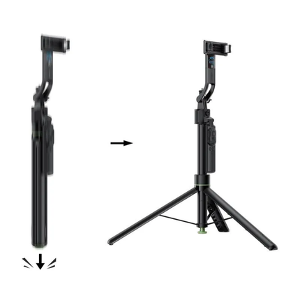 ACEFAST E41 Selfie Stick & Smart Tripod - AI Face Tracking, 176cm Max Height with Bluetooth Remote & 360° Rotation