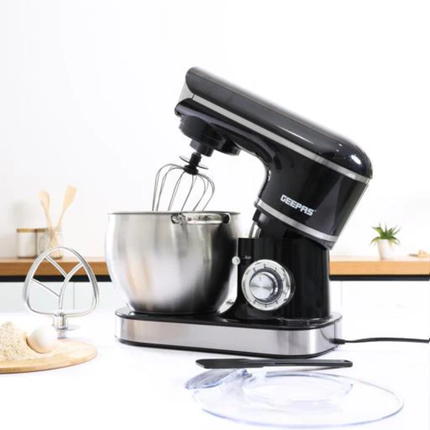 Geepas Professional Kitchen Machine - 1500W Powerful Motor, Massive 8.5L Stainless Steel Bowl, 6 Speeds with Full Metal Attachments