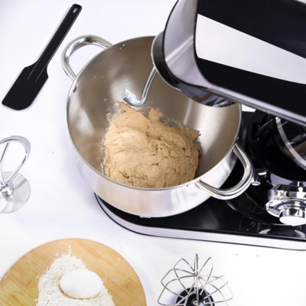 Geepas Professional Kitchen Machine - 1500W Powerful Motor, Massive 8.5L Stainless Steel Bowl, 6 Speeds with Full Metal Attachments