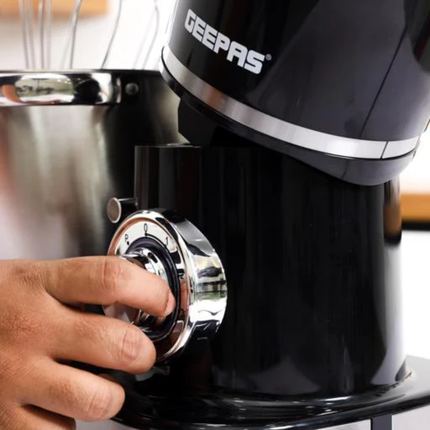 Geepas Professional Kitchen Machine - 1500W Powerful Motor, Massive 8.5L Stainless Steel Bowl, 6 Speeds with Full Metal Attachments