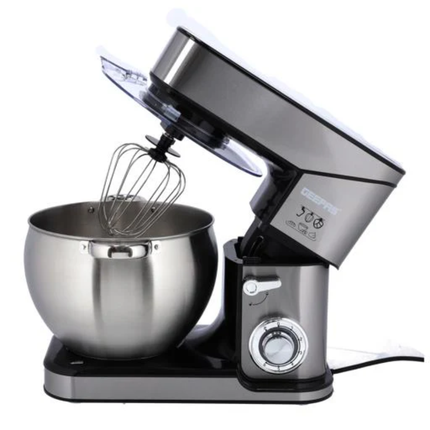 Geepas Giant Professional Kitchen Machine - 2000W Power, Massive 10L Stainless Steel Bowl, 6 Speeds with Full Metal Attachments