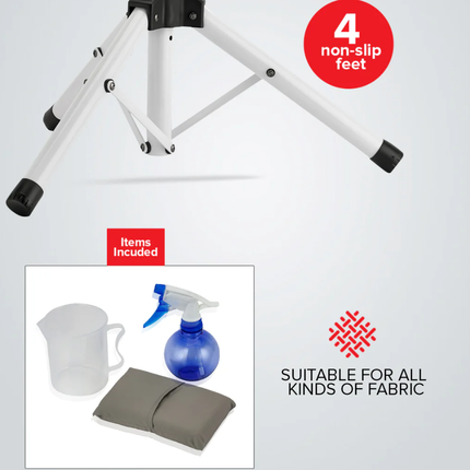 Geepas Digital Steam Iron - Ceramic Soleplate, Smart LCD Display Control, Powerful Burst of Steam & Self-Cleaning System