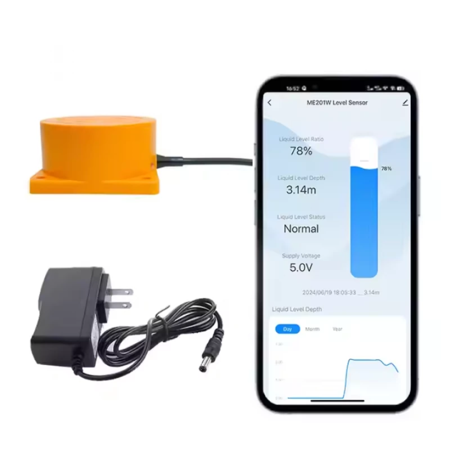 Smart WiFi Tank Water Level Meter - Real-Time App Monitoring, Ultrasonic Sensor & Smart Alerts for Efficient Water Management