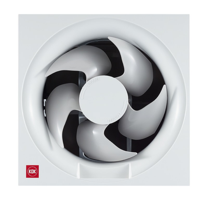 KDK Wall Mount Ventilating Fan 12-Inch (30cm) with Automatic Shutter - High-Power Japanese Performance, Heavy-Duty Motor for Large Kitchens & Durable Design