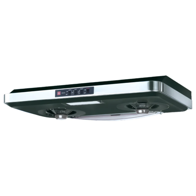 KDK 90cm Wall Mount Kitchen Range Hood with Twin Motor - Massive Suction Power, Professional Grease Filters & Sleek Stainless Steel Design for Large Kitchens