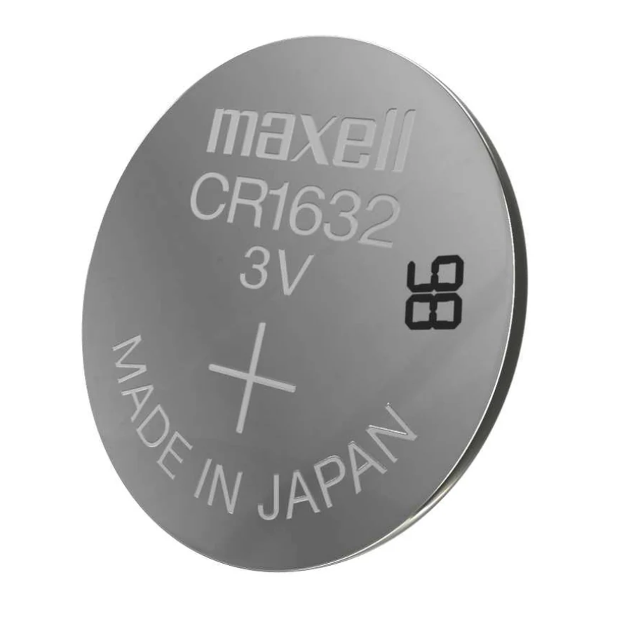 بطارية ماكسيل (Maxell) ليثيوم CR1632 بجهد 3 فولت - طاقة يابانية مستقرة وموثوقة لمفاتيح السيارات الذكية والأجهزة الإلكترونية الدقيقة