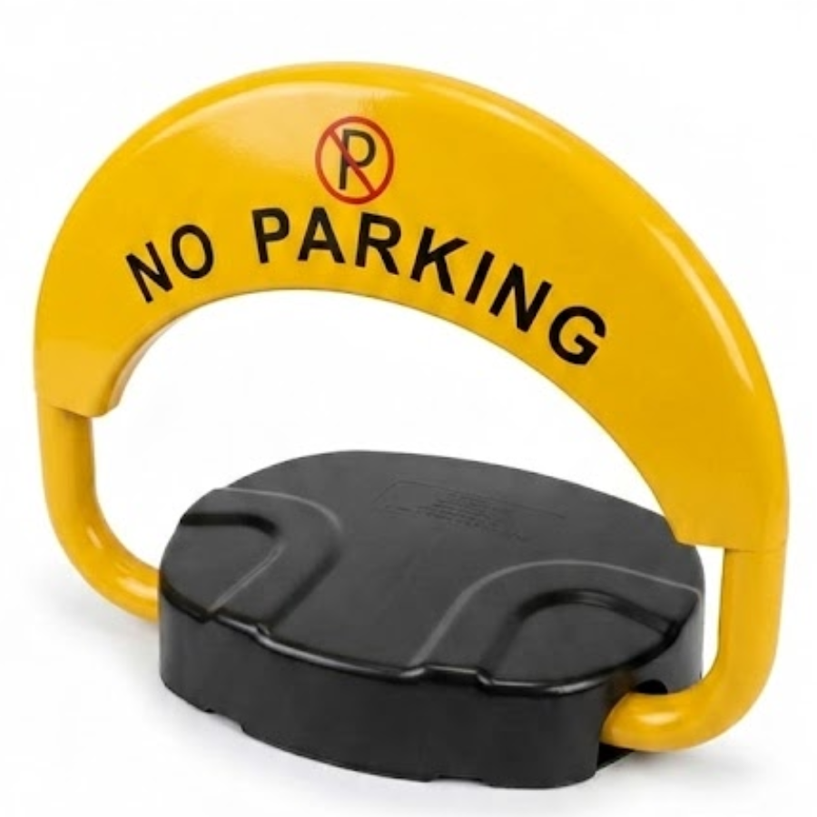 Smart Remote Control Parking Lock - Private Parking Space Protector, Water-Resistant & Heavy-Duty Security Bollard