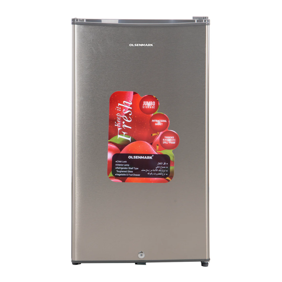 Olsenmark 110L Mini Bar Refrigerator OMRF5001 - Single Door Compact Fridge with Quiet Motor, Ideal for Offices and Bedrooms