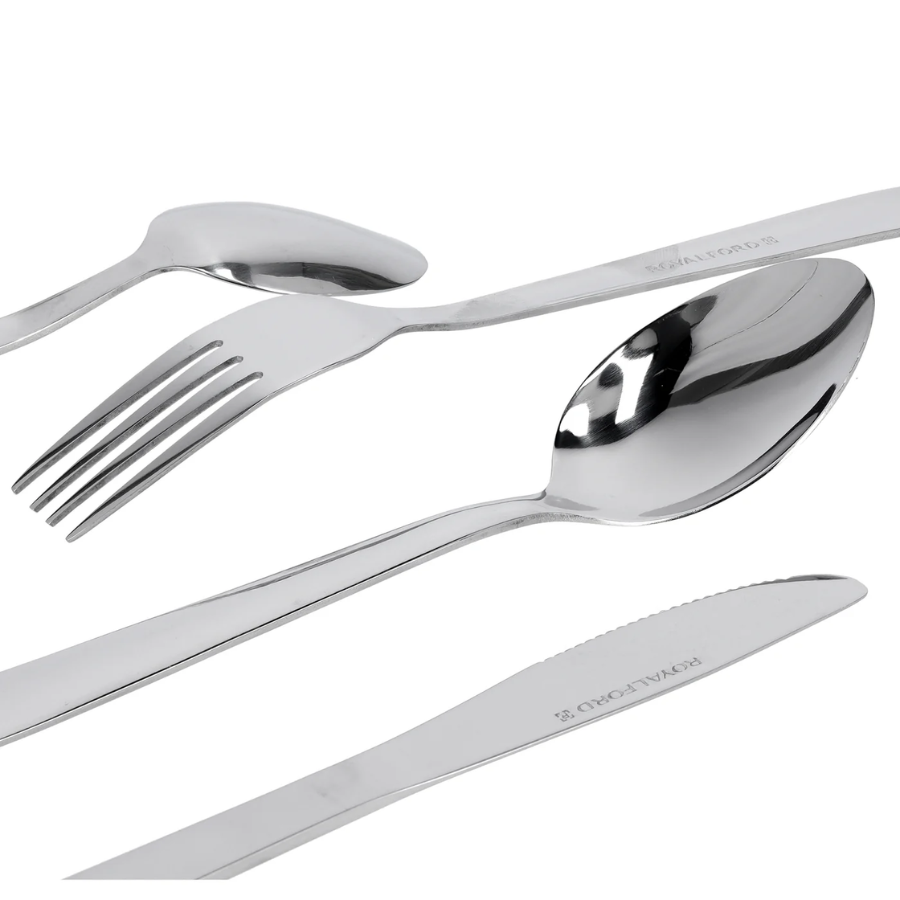 Royalford High-Quality Stainless Steel Cutlery Set - Modern Mirror Finish Design, Rust-Resistant, Perfect for Daily Dining & Events Royalford High-Quality Stainless Steel Cutlery Set - Modern Mirror Finish Design, Rust-Resistant, Perfect for Daily Dining & Events