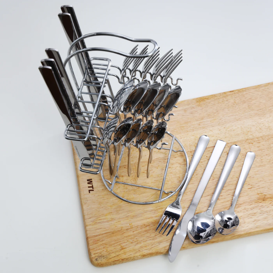 Royalford High-Quality Stainless Steel Cutlery Set - Modern Mirror Finish Design, Rust-Resistant, Perfect for Daily Dining & Events Royalford High-Quality Stainless Steel Cutlery Set - Modern Mirror Finish Design, Rust-Resistant, Perfect for Daily Dining & Events