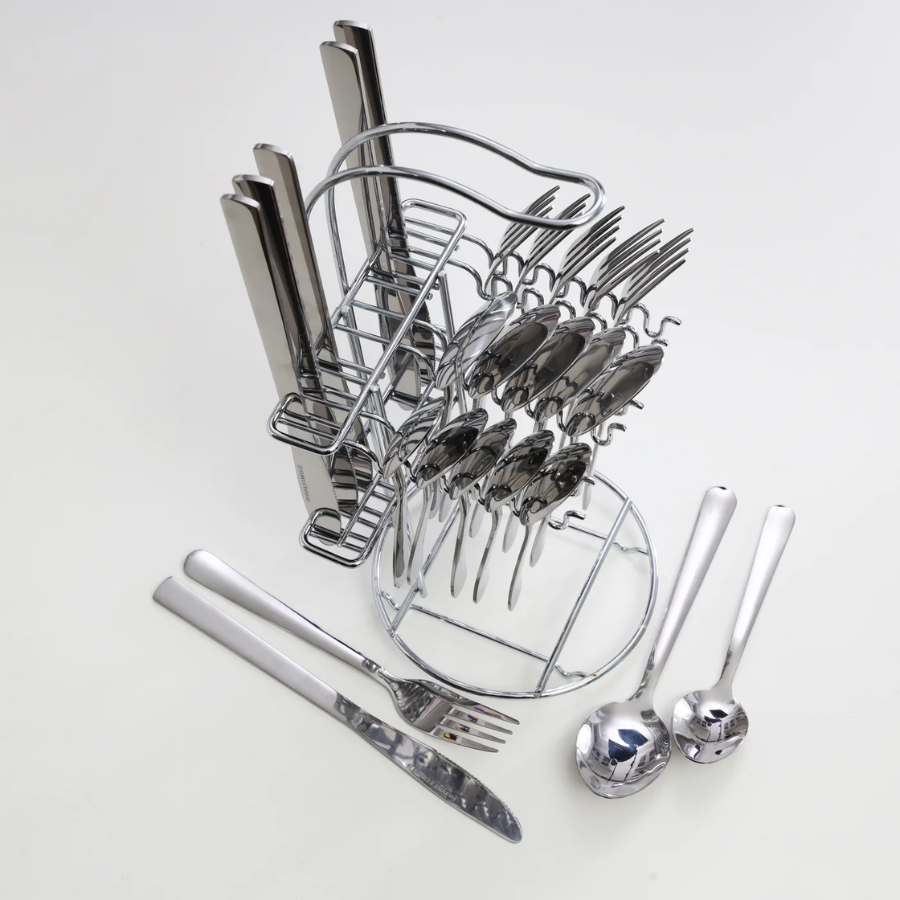 Royalford High-Quality Stainless Steel Cutlery Set - Modern Mirror Finish Design, Rust-Resistant, Perfect for Daily Dining & Events Royalford High-Quality Stainless Steel Cutlery Set - Modern Mirror Finish Design, Rust-Resistant, Perfect for Daily Dining & Events