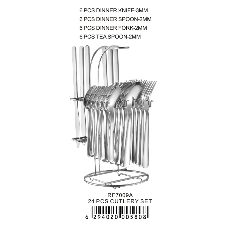 Royalford High-Quality Stainless Steel Cutlery Set - Modern Mirror Finish Design, Rust-Resistant, Perfect for Daily Dining & Events Royalford High-Quality Stainless Steel Cutlery Set - Modern Mirror Finish Design, Rust-Resistant, Perfect for Daily Dining & Events