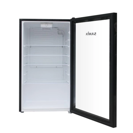 Samix 92L Beverage Cooler & Display Fridge SNK LC-92 - Transparent Glass Door, Fast Cooling & Modern Design for Offices and Kitchens