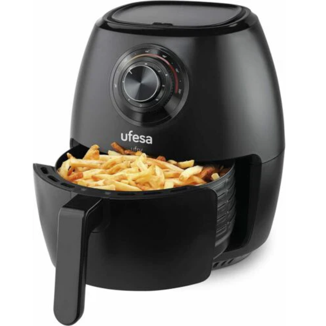 Ufesa 3.5L Digital Air Fryer 1300W - Oil-Free Healthy Cooking Technology, 9 Preset Programs & LED Touch Screen
