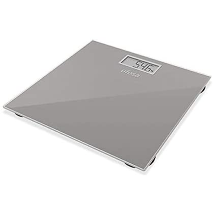 ميزان قياس وزن الجسم يوفيزا (Ufesa) موديل UF-150 - حمولة تصل إلى 150 كجم، تصميم نحيف وعصري، دقة عالية مع خاصية الإيقاف التلقائي