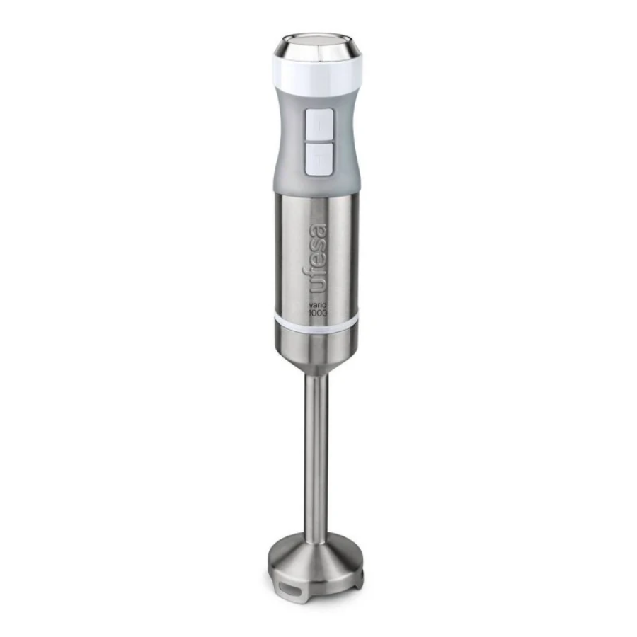 خلاط يدوي يوفيزا (Ufesa) موديل BP4654 Vario - قوة 1200 واط، 20 سرعة متغيرة مع تقنية Turbo، و4 شفرات تيتانيوم عالية الأداء خلاط يدوي يوفيزا (Ufesa) موديل BP4654 Vario - قوة 1200 واط، 20 سرعة متغيرة مع تقنية Turbo، و4 شفرات تيتانيوم عالية الأداء