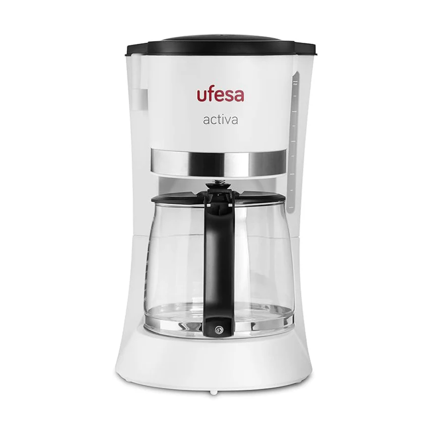 Ufesa CG7113 Activia Drip Coffee Maker - 550W Power, 0.75L Capacity (6 Cups), Permanent Filter & Anti-Drip System