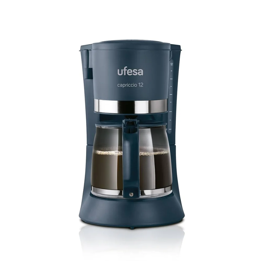 Ufesa CG7123 Capriccio Drip Coffee Maker - 1.2L Capacity (Up to 12 Cups), Anti-Drip System & Permanent Removable Filter