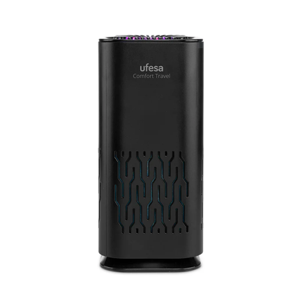 منقي هواء محمول للسفر يوفيزا (Ufesa) موديل Comfort - فلتر HEPA، تصميم مدمج وخفيف الوزن، يعمل بمنفذ USB لتنقية الهواء في أي مكان