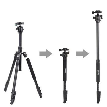 Jmary  NB30 Aluminum Alloy Tripod Stand - 1.6m Height, 360° Rotating Ball Head, Portable Holder for SLR & Smartphones