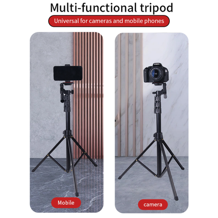 Jmary KP-2206 Professional Tripod - 1.7m Height, Durable Aluminum Structure, with Mobile Holder for Cameras & Smartphones