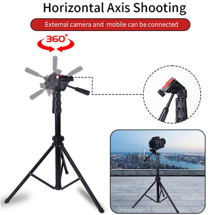 Jmary KP-2206 Professional Tripod - 1.7m Height, Durable Aluminum Structure, with Mobile Holder for Cameras & Smartphones