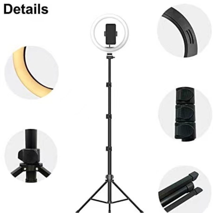 رنج لايت جيماري (Jmary) موديل FM-536A مقاس 14 إنش - إضاءة LED احترافية، تحكم بالسطوع والألوان، مع حامل موبايل وحقيبة حمل رنج لايت جيماري (Jmary) موديل FM-536A مقاس 14 إنش - إضاءة LED احترافية، تحكم بالسطوع والألوان، مع حامل موبايل وحقيبة حمل