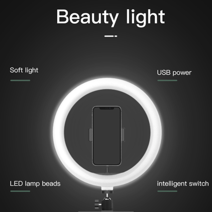 رنج لايت جيماري (Jmary) موديل FM-536A مقاس 14 إنش - إضاءة LED احترافية، تحكم بالسطوع والألوان، مع حامل موبايل وحقيبة حمل